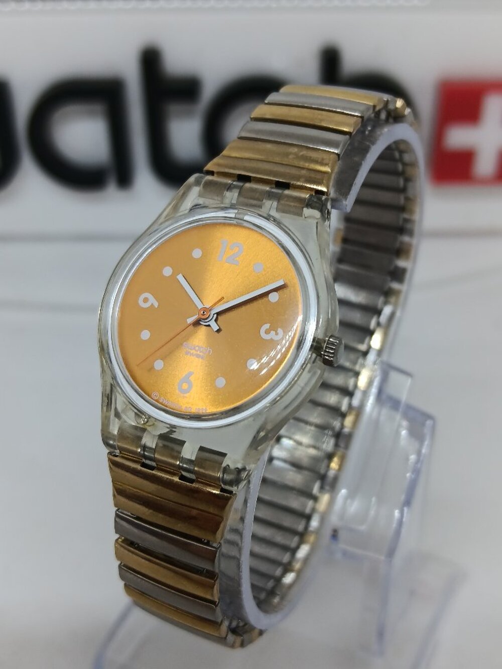 VINTAGE 2000 Swatch LK220 "Perennial Beauty" Women's 25mm Swiss Watch NEW BATT
